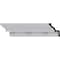 Ekena Millwork 3 1/2"H x 3 1/2"P x 5"F x 94 1/2"L Nouveau Crown Moulding MLD03X03X05NO - alternate 1